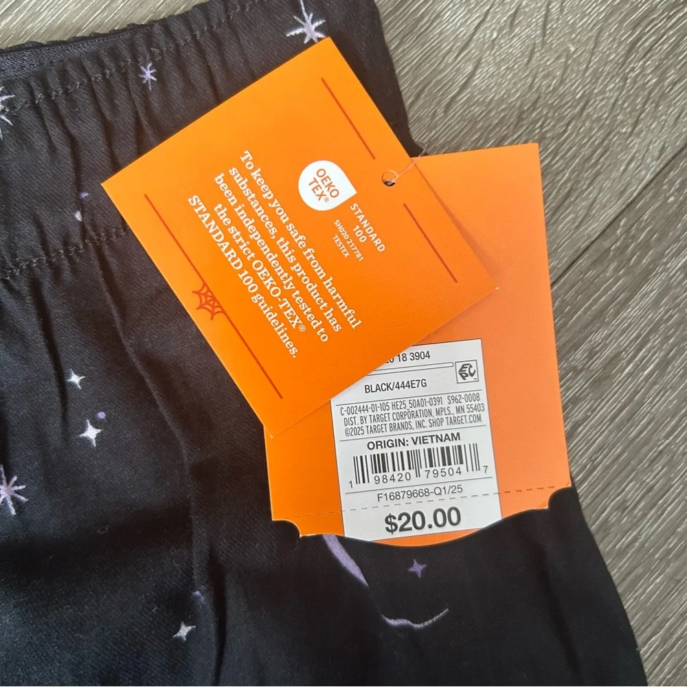 NWT Small Hyde and EEK Blavk‎ Halloween Moon and Stars Cotton Sleep Pants
